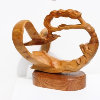 Skulptur mit dem Titel "Alizés" von Michel Ferre, Original-Kunstwerk, Holz
