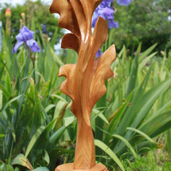 Sculpture titled "Jardin Clos" by Michel Ferre, Original Artwork, Wood