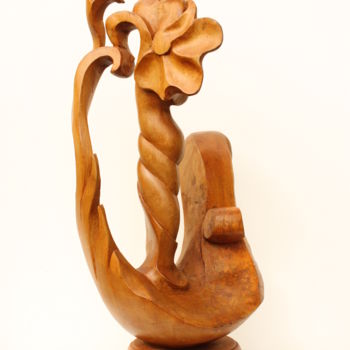 雕塑 标题为“Femme Fleur” 由Michel Ferre, 原创艺术品, 木