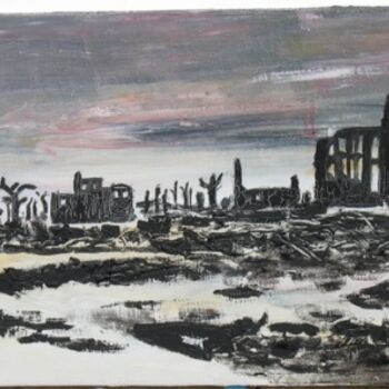 Painting titled "hiroshima.jpg" by Michel Gay, Original Artwork, Oil