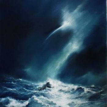 Painting titled "MER 90" by Claude Micheli, Original Artwork