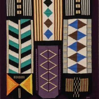 Art textile intitulée "Bamako" par Micheline Aubert, Œuvre d'art originale
