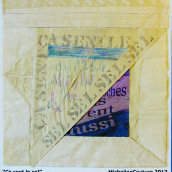 「"Ça sent le sel"」というタイトルのデジタルアーツ Micheline Coutureによって, オリジナルのアートワーク, 2Dデジタルワーク
