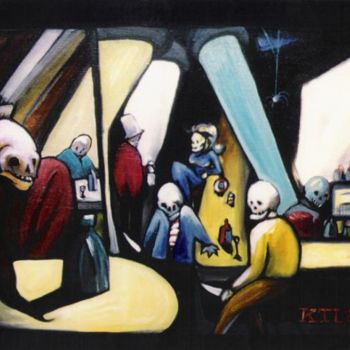 「le dernier verre II…」というタイトルの絵画 Ktüによって, オリジナルのアートワーク