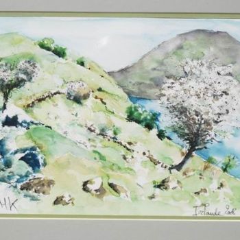 Pittura intitolato "Irlande, paysage au…" da Michel Kuperman, Opera d'arte originale, Olio