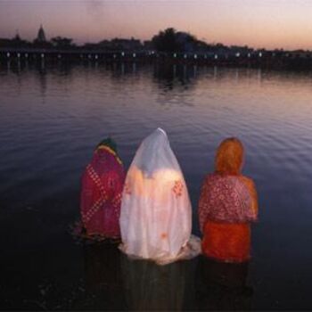 Photography titled "Chhath parva" by Michel Lagarde, Original Artwork