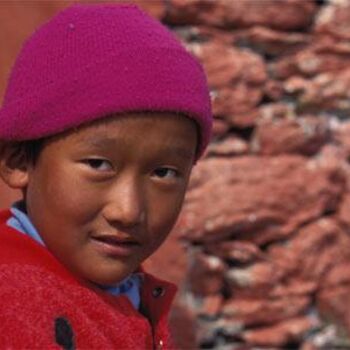 Photography titled "enfant sherpa-Népal" by Michel Lagarde, Original Artwork