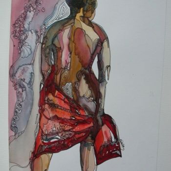 Pittura intitolato "Woman with Towel" da Michelle Gonzalez, Opera d'arte originale