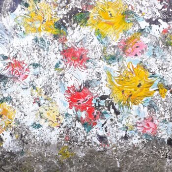 Картина под названием "élégant printemps" - Michelle Mata, Подлинное произведение искусства, Акрил