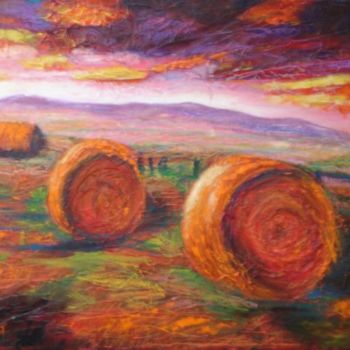 Pintura intitulada "Avant l'orage" por Michelle Millot, Obras de arte originais, Óleo