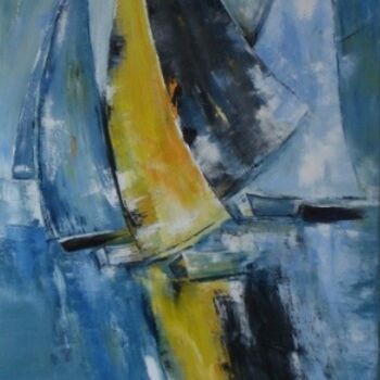 Painting titled "Voiles en fête" by Michelle Millot, Original Artwork