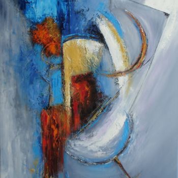 Painting titled "Déséquilibre" by Michelle Millot, Original Artwork, Oil