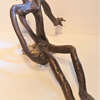 Sculpture titled "Séparation" by Michel Neuville, Original Artwork, Bronze