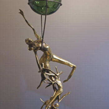 Скульптура под названием "Prise de Hauteur" - Michel Neuville, Подлинное произведение искусства, Бронза