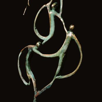 Skulptur mit dem Titel "Gracieuses danseuses" von Michel Neuville, Original-Kunstwerk, Metalle
