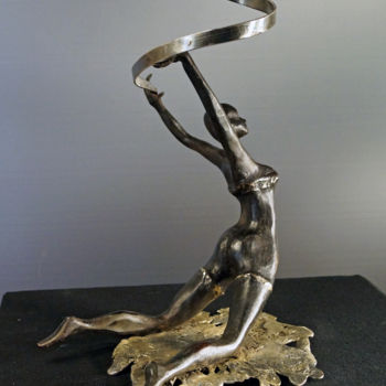 Sculpture titled "Mes jeux Olympiques…" by Michel Neuville, Original Artwork, Metals