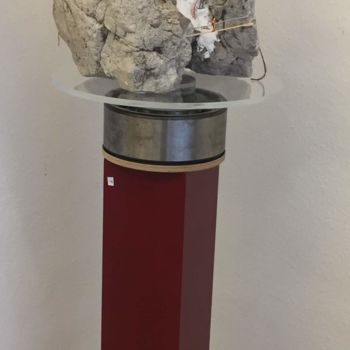 Escultura intitulada "L' alpi de mes rêves" por Michel Pittet, Obras de arte originais, Pedra