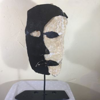 Скульптура под названием "Le masque" - Michel Sidobre, Подлинное произведение искусства, Металлы