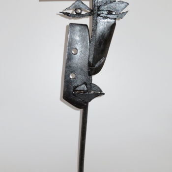 Sculpture titled "Achille" by Michel Sidobre, Original Artwork, Metals