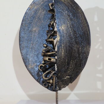 Sculpture titled "Ovale II" by Michel Sidobre, Original Artwork, Metals