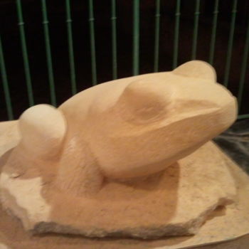 Sculpture intitulée "Grenouille" par Michel Thevenet, Œuvre d'art originale