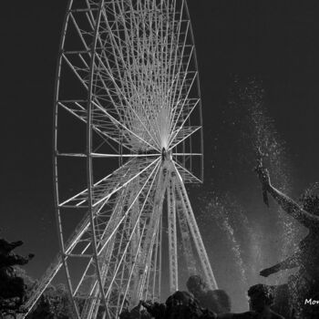 Photography titled "La fontaine en roue…" by Michel Verna, Original Artwork, Digital Photography