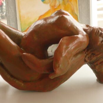 Sculpture intitulée "Quietude" par Joelle Michenet, Œuvre d'art originale, Argile