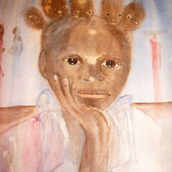 Картина под названием "Chers disparus" - Mireille Dubois-Vanhove, Подлинное произведение искусства, Масло