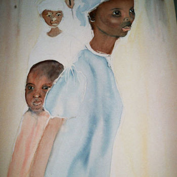 绘画 标题为“L'enfant caché” 由Mireille Dubois-Vanhove, 原创艺术品, 油