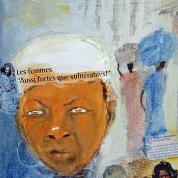 "Aussi fortes que vu…" başlıklı Tablo Mireille Dubois-Vanhove tarafından, Orijinal sanat, Petrol