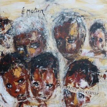 Pintura titulada "Emotion" por Mireille Dubois-Vanhove, Obra de arte original, Oleo