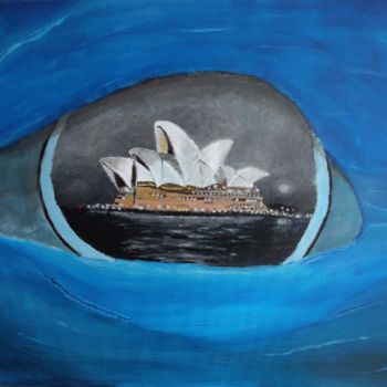 Painting titled "Sydney in Eye's Wha…" by Mickaël Fayard, Original Artwork, Acrylic