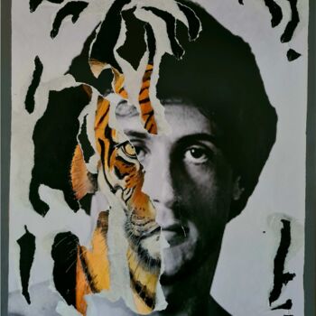 Painting titled "" Eye Of the Tiger "" by Mickael Hert, Original Artwork, Acrylic