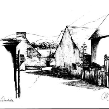 Drawing titled "labastide" by Mickael Thébault, Original Artwork, Other