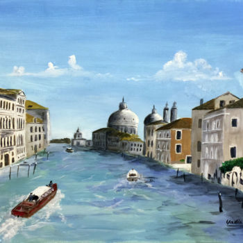 Peinture intitulée "Venise, Ponte dell'…" par Mickael Vadin, Œuvre d'art originale, Acrylique