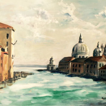 Peinture intitulée "Venise, Basilica Sa…" par Mickael Vadin, Œuvre d'art originale, Acrylique