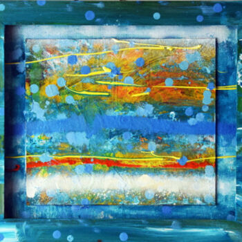 Картина под названием "Room with a View" - Mick Rafferty, Подлинное произведение искусства, Эмаль