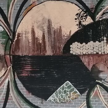 Картина под названием "Forest Game" - Marie Miclo, Подлинное произведение искусства, Акрил Установлен на Деревянная рама для…