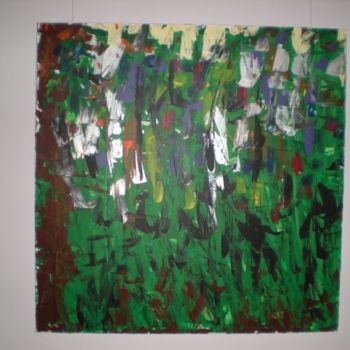 Pittura intitolato "verde vivo" da Micobene, Opera d'arte originale