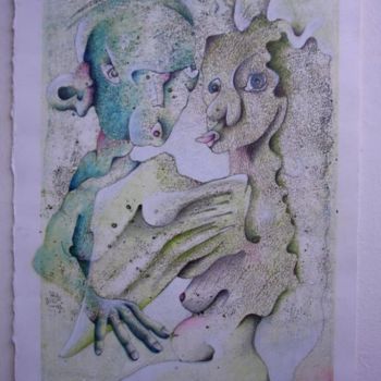 Painting titled "appelle-moi Obstina…" by Mictorn, Original Artwork, Other