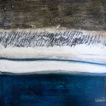 Peinture intitulée "pluie-1-oct-nov-14.…" par Michèle Genvrin, Œuvre d'art originale