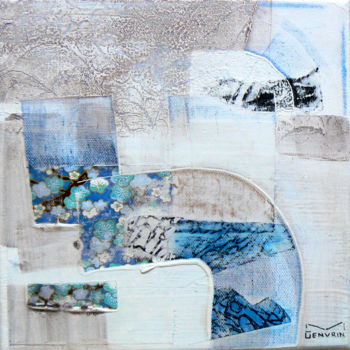 Peinture intitulée "bleu-1.jpg" par Michèle Genvrin, Œuvre d'art originale