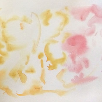 Painting titled "Lumière" by Miel, Original Artwork, Watercolor