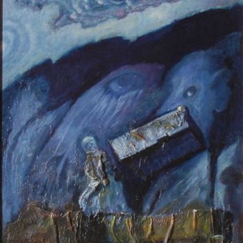 Malarstwo zatytułowany „cienie nocy” autorstwa Mieczysław Burda, Oryginalna praca