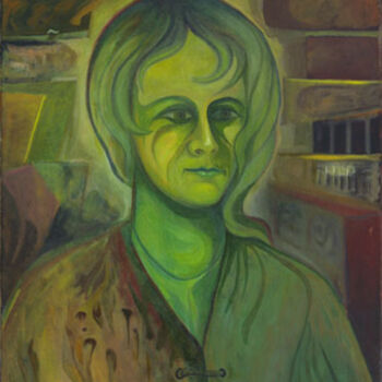 Malarstwo zatytułowany „portret L” autorstwa Mieczysław Burda, Oryginalna praca