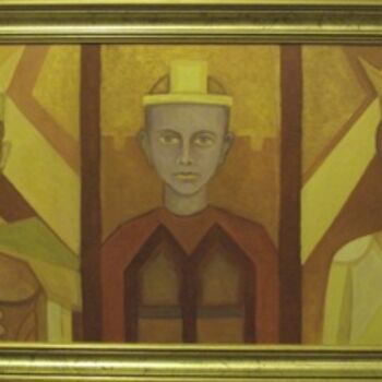 Malarstwo zatytułowany „mb-rodzina” autorstwa Mieczysław Burda, Oryginalna praca