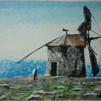Pintura intitulada "moinho.png" por Nas, Obras de arte originais, Acrílico