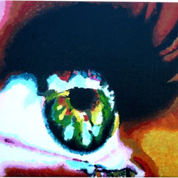 Pintura titulada "olhar" por Nas, Obra de arte original, Acrílico