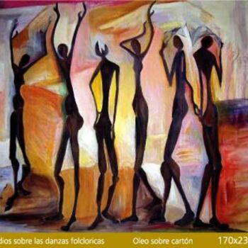 Pintura titulada "Estudio sobre Danza…" por Miguel Angel (Pintura) Sanfurgo, Obra de arte original
