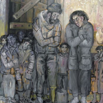 Pintura titulada "Familia1" por Miguel Ángel Sáez, Obra de arte original, Oleo